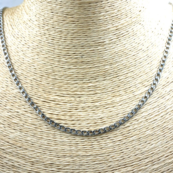 Leichte 3mm Panzer Gliederkette Edelstahl , 7083 von Gutelauneschmuck.de
