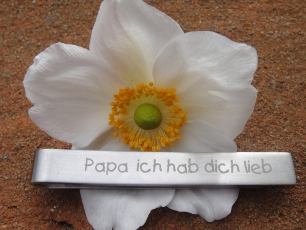 Krawattennadel für den besten Papa der Welt, Edelstahl, Text