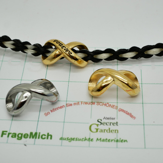 Infinity Perle Großloch Überschieber, Unendlichkeitsschleife, K/1-B6,7,8)